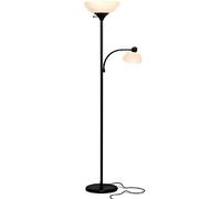 Floor Lamp Super Bright LED Torchiere & Reading Floor Lamp - Dimmable Modern Standing Pole Lamp for Office, Living Room Bedroom, Tall Mother-Daughter Lights (Color : Black)