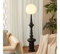 Floor Lamp, Tall Standing Lamp with 3-color Dimmable Function, Mid-century Modern Design for Ambient Lighting in Living Room, Bedroom, or Reading Nook