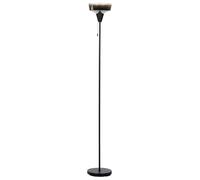 Beliani Floor Lamp Talparo Metal Silver, Black