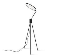 Floor Lamp Tripod with White Acrylic Shade, Adjustable LED Spotlight for Eye Protection, Ideal for Living Room, Bedroom, Office, 18W