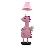 Floor Lamp with Canvas Shade, Cute Animal Design, Decorative Lighting for Children's Rooms, E27 Lamp Holder, Push Button Switch