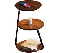 Floor Lamp with Table - Narrow End Table Lamp & Bedside Nightstand with Wireless Charging for Farmhouse Bedroom, Living Room & Office(Color:A)