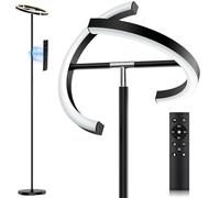 Floor Lamps for Living Room,SIBRILLE Modern Stepless Dimmable Standing Lamp 3000-6000K,22W LED Rotatable Reading Standing Light,Touch&Remote Control Uplighter Floor Lamp for Living Room Bedroom Office