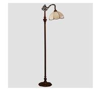 Floor Lamps Glass Shade, Retro Resin Compatible with Bedroom Stand Up Reading,Modern