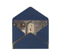 Floor Landscape Mushroom Lantern Blank Cards With Envelopes,Greetings Single Cards With Envelopes,Send To A Close Friend