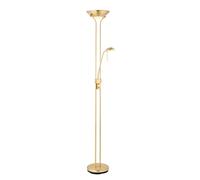 Floor Light Brass Rome Satin LED Compatible Endon ROME-SB