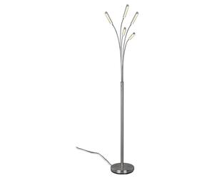 Floor Light Silver Reed LED Matt Nickel Trio R41031507
