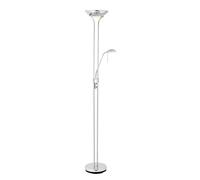 Floor Light Silver Rome Polished Chrome LED Compatible Endon ROME-CH