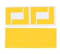 Floor Marker Stickers for Workplaces 8pcs Yellow L Shaped