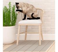 Floor Mat 60 x 155 cm Non Slip PVC Clear PVC Clear Floor Protector Durable for Furniture Wooden Protector for Home Office, Transparent color