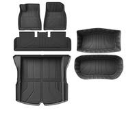 Floor Mat All Inclusive TPE Floor Mats For Tesla For Model 3 Highland All Weather Rear Trunk Storage Mat Anti-slip Pads Accessories Auto Carpet Floor Protection(Black 4 LHD)