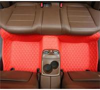 Floor Mat Car Floor Mat For Smart For Fortwo 450 2004-2007 Rug Luxury Man Leather Carpet Custom Woman Interior 1Pc Auto Accessory Car Floor Mats(Back Row-Red)