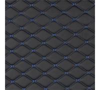 Floor Mat Car Floor Mat For Tesla For Model Y 2023 Custom PU Leather Man Waterproof Diamond Interior Woman Luxury Auto Accessories Car Floor Mats(Black BLUE)