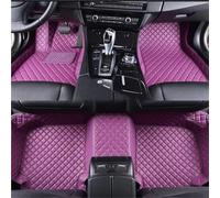 Floor Mat Car Floor Mat For Tesla For Model Y 2023 Custom PU Leather Man Waterproof Diamond Interior Woman Luxury Auto Accessories Car Floor Mats(Purple)
