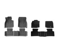 Floor Mat Car Floor Mats For Mazda CX-50 CX50 Trunk Mats All Weather Front Rear Cargo Liner Mat Waterproof Anti-Slip Foot Pads Accessories Auto Carpet Floor Protection(Black 4)