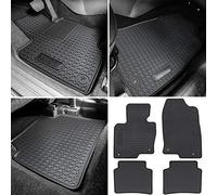 Floor Mat for Mazda CX-5 2017-2021 Heavy Duty Rubber Front+Rear Car Liner Carpet All Weather Custom Fit Waterproof Odorless (Black 4PCS)