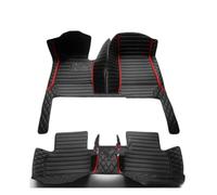 Floor Mat For Toyota RAC4 XA30 XA40 2009-2012 Car Floor Mats Auto Carpets Foot Coche Floor Liner Auto Floor Mats Set(Black Red 4pcs)