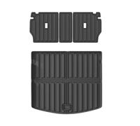 Floor Mat Full Set TPE Car Floor Mats For Mazda CX-5 KF 2017-2025 Anti-Slip Front Rear Cargo Liner Trunk Mat Backrest Pad RHD Auto Carpet Floor Protection(Black 3)