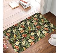 Floor Mat Hawaii Retro Parrot Absorbent Entrance Rugs Stylish Front Doormats For Laundry Inside Back Door 60X40Cm