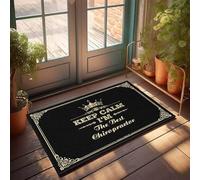 Floor Mat Keep Calm I'm The Best Chiropractor Antifatigue Warm & Comfortable | Welcome Home Anti-slip Backing Foam Floor/Cool Dorm Room Stuff For Guys(40X60CM)