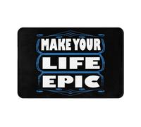 Floor Mat Make Your Life Epic Absorbent Doormats For Entryway Dirt Trapper Kitchen Carpet For Bathroom Indoor Patios 60X40Cm