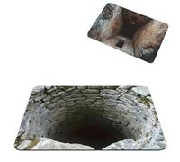 Floor mat, optical illusion carpet, 3D stereoscopic illusion anti slip visual trap floor mat, suitable for indoor and outdoor use, ideal for door, living room, bedroom, and porch decoration (D)