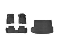 Floor Mat RHD Car Floor Mats For ZR-V For ZRV Trunk Mats All Weather Front Rear Cargo Liner Mat Waterproof Anti-Slip TPE Foot Pads Accessories Auto Carpet Floor Protection(Black 3)