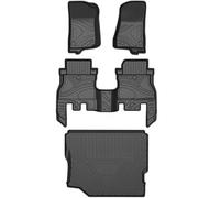 Floor Mat Rubber Car Floor Mats For JEEP For Wrangler For Sahara JL For Rubicon Waterproof Non Slip Carpet Cargo Liner Trunk Mat Auto Carpet Floor Protection(Color 2 LHD)
