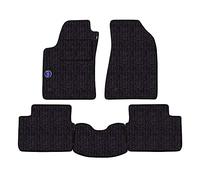 Floor Mat Set for BMW Series 6 E64 Cabrio Model Year 2004 to 2011 in Carpet Anthracite with Logo