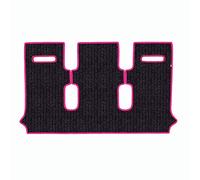 Floor Mat Set for Opel Vivaro 3-Seater from 2019 Made from Fibre Floor Made in Italy Anthracite and Fuchsia