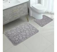 Floor Mat Set U Shaped Absorbent Bath Mat And Door Mat