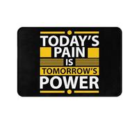 Floor Mat Today Pain Is Tomorrow Power Non Slip Kitchen Rugs Washable Kitchen Carpet For Back Door Inside Office 60X40Cm
