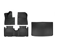 Floor Mat TPE Car Floor Mats For Benz For Smart #1 Trunk Mats All Weather Front Rear Cargo Liner Mat Waterproof Anti-Slip Foot Pads Auto Carpet Floor Protection(Black 2 LHD)