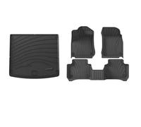 Floor Mat TPE Car Floor Mats For Cayenne 2018-2025 Trunk Mats All Weather Front Rear Cargo Liner Mat Waterproof Anti-Slip Foot Pads Auto Carpet Floor Protection(Black 4)