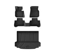 Floor Mat TPE Floor Mats For BMW IX3 X3 X4 Trunk Mats All Weather Front Rear Cargo Liner Mat Waterproof Anti-Slip Foot Pads Accessories Auto Carpet Floor Protection(Black 3,X-2)