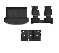 Floor Mat TPE Floor Mats For BMW IX3 X3 X4 Trunk Mats All Weather Front Rear Cargo Liner Mat Waterproof Anti-Slip Foot Pads Accessories Auto Carpet Floor Protection(BLACK 1,X-2)