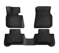 Floor Mat TPE Floor Mats For BMW IX3 X3 X4 Trunk Mats All Weather Front Rear Cargo Liner Mat Waterproof Anti-Slip Foot Pads Accessories Auto Carpet Floor Protection(BLACK 2,X-1)
