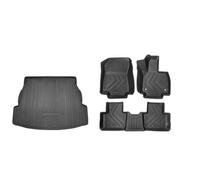 Floor Mat TPE Floor Mats For Toyota For RAV4 Trunk Mats All Weather Front Rear Cargo Liner Mat Waterproof Anti-Slip Foot Pads Accessories Auto Carpet Floor Protection(Black 8 RHD)