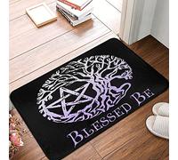 Floor Mat Wiccan Pagan Witch Tree Of Life 40X60Cm Entrance Door Mats Funny Door Mat Resist Dirt Kitchen Mats For Garage Outside Bedroom