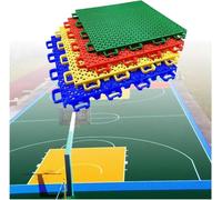 Floor mats, Basketball Court Tiles,Modular Interlocking Floor Tiles, Indoor Outdoor Badminton Court DIY Sport Court Tiles(Blue)