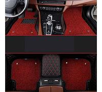 Floor Mats Custom For Skoda For Octavia Mk3 5e Car Floor Mats 2013 2014 2015 2016 2017 2018 Carpets In The Auto(Black red 6PCS B)