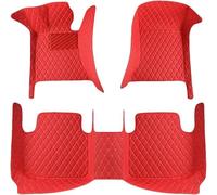 Floor mats, for Audi A1 2016 2017 2018 2019 2020 2021 2022 2023 2024 2025, Car Floor Mats Anti Slip Mat Full Coverage Front Rear Carpet Waterproof Auto Liner(C-red)
