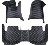 Floor mats, for Audi A3 Hatchback 2013 2014 2015 2016 2017 2018Audi A5 COUPE B8 2007-2016, Car Floor Mats Anti Slip Mat Full Coverage Front Rear Carpet Waterproof Auto Liner(G-black+beige)