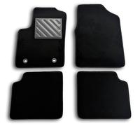 Floor Mats for Ford Ka II from 2008 to 2016 Car Mats on Measurement, Anti-Slip, Reinforced Rubber Heel Sill, Fastener Buttons