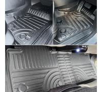 Floor-Mats for Ford-Ranger 2012-2022 -Accessories, T6 T7 T8 Ranger Wildtrak-Raptor-Limited XLT XL Stormtrak Thunder MSRT FX4 Front Rear NonSlip Foot TPE-Rubber Mat (Right Hand Drive Double Cab)