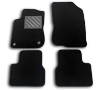 Floor mats for Peugeot 208 from 2012 to 2019 Tailor-made, non-slip, reinforced rubber heel pad, fastening buttons