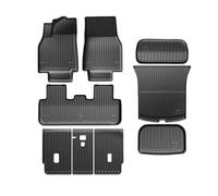 Floor Mats For Tesla For Model Y For Juniper 2025 TPE Trunk Liner Double Layer Foot Carpets Non-Slip Wear Resistant Car Protective Pad Car Boot Mat Boot Liner(Single Layer 9PCS)