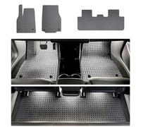 Floor Mats for Tesla Model Y 2025 2026 Juniper, 1st & 2nd Row Waterproof Car Accessories All Weather TPE Waterproof Custom Fit Automotive Car Floor Liners, Black