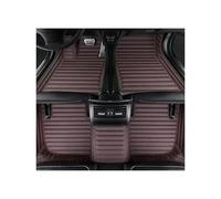 Floor Mats For VW For Atlas 7-Seater 2018 2019 2020 2021 2022 2023 2024 2025 Car Floor Mats Mat Accessories Interior(Striped All Brown)
