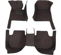 Floor Mats Luxury Leather 3D Rhd Lhd Custom Car Mat With Pockets Floor Carpet Rugs For Nissan For Patrol For Y61 Y62 2012-2018 Car Mats Floor Mats(Black Red 4pcs)